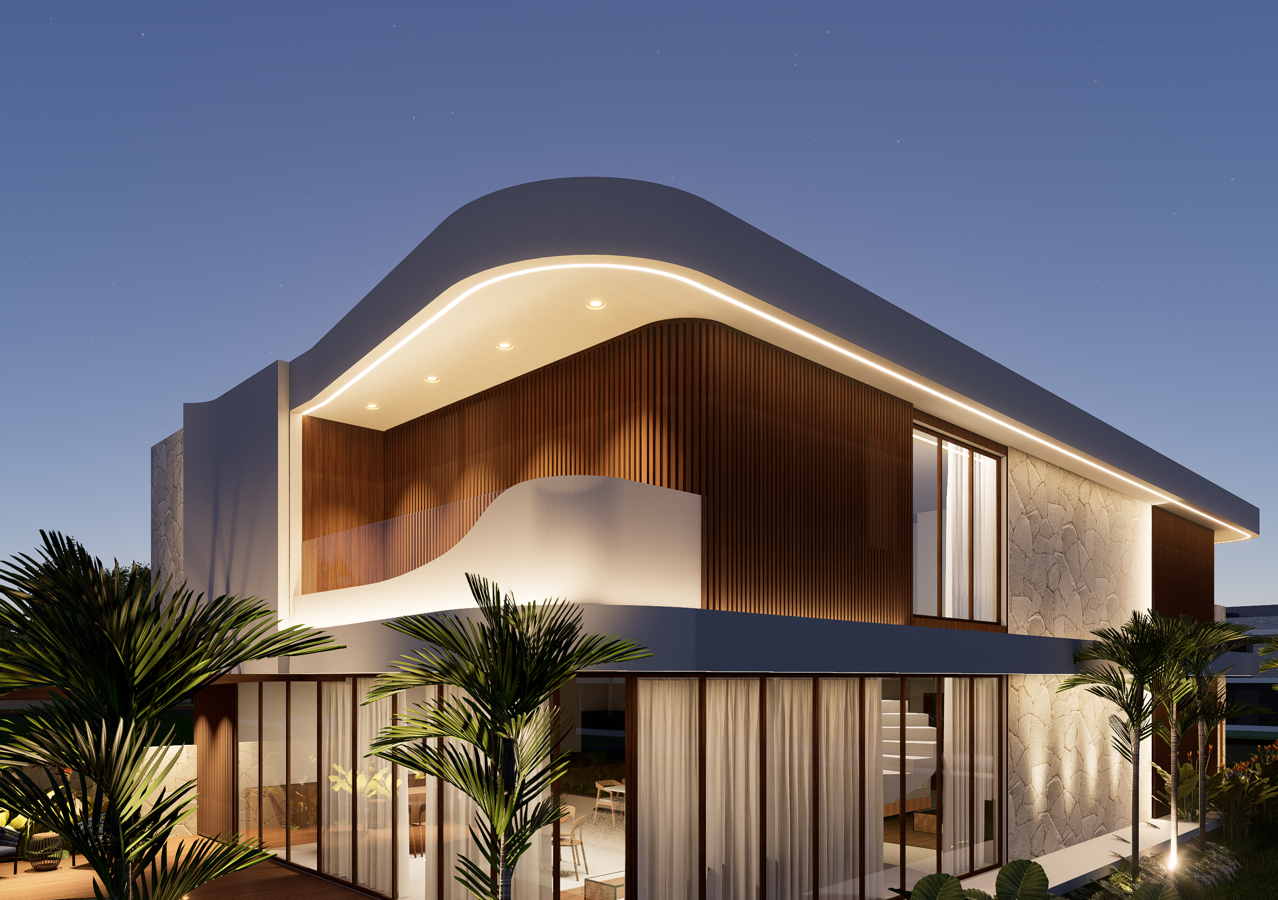 Swell House — render detalhe