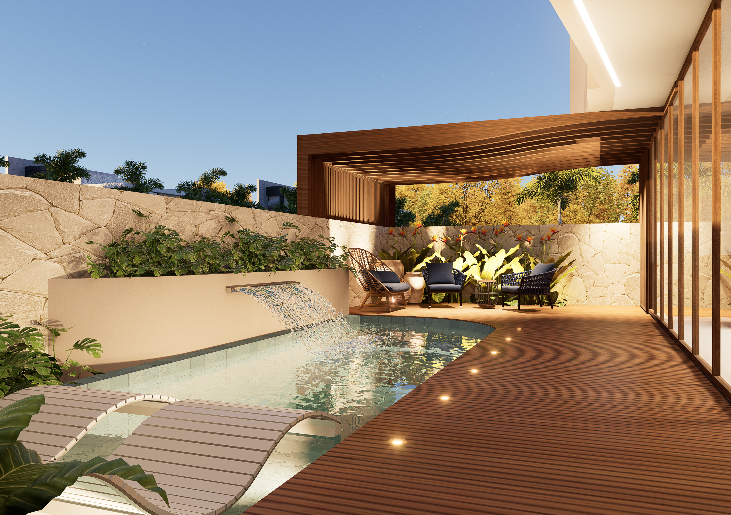 Swell House — render área