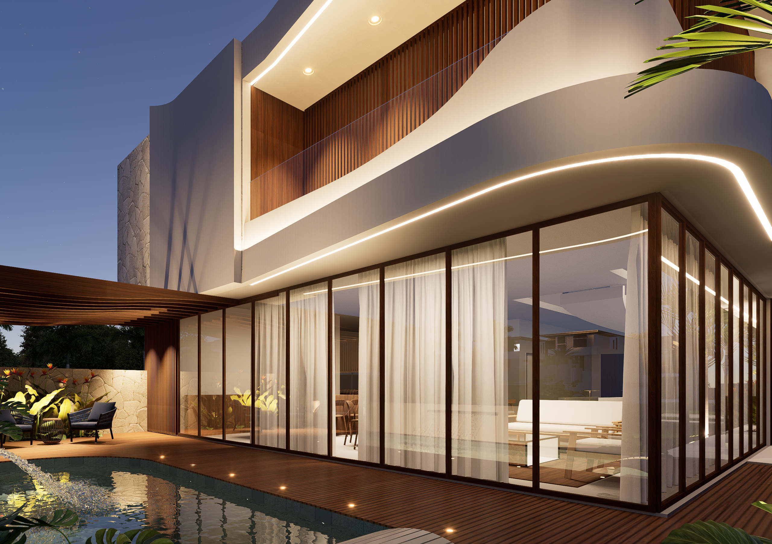 Swell House — render interior